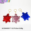Sequined turtle key chain bag pendant